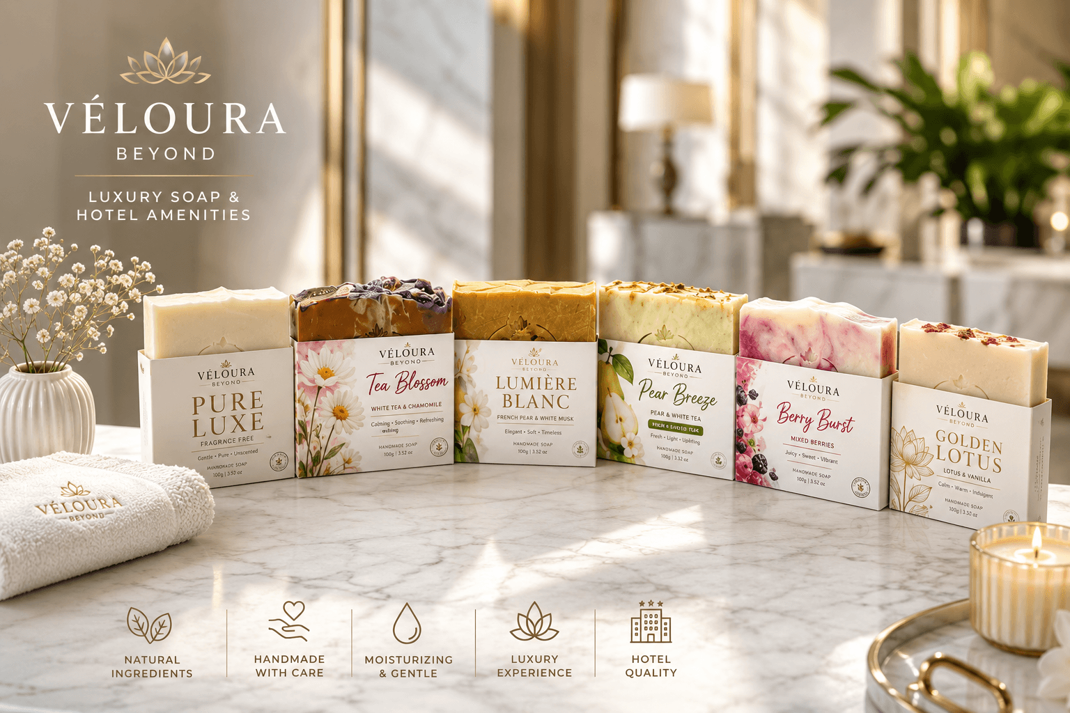 Veloura Beyond Luxury Soap Collection